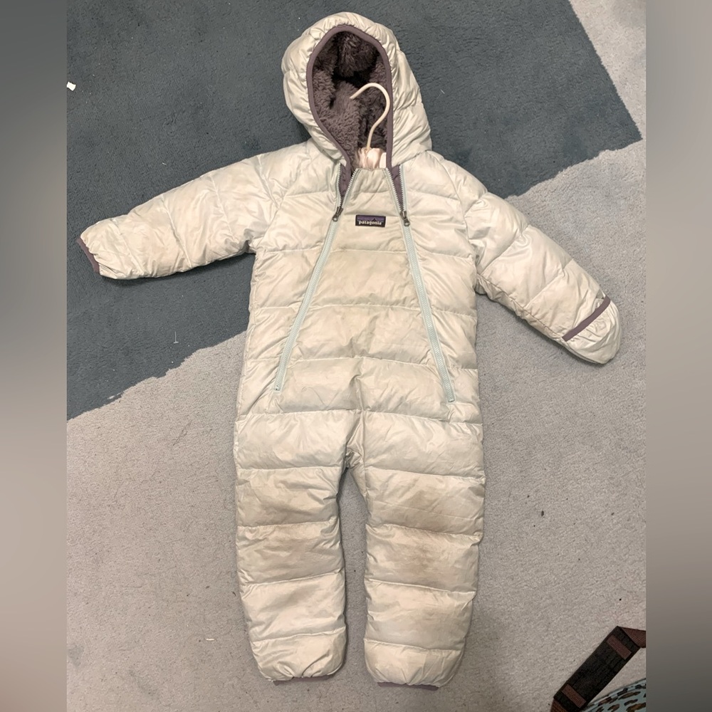 Patagonia down Snow Suit baby toddler onesie